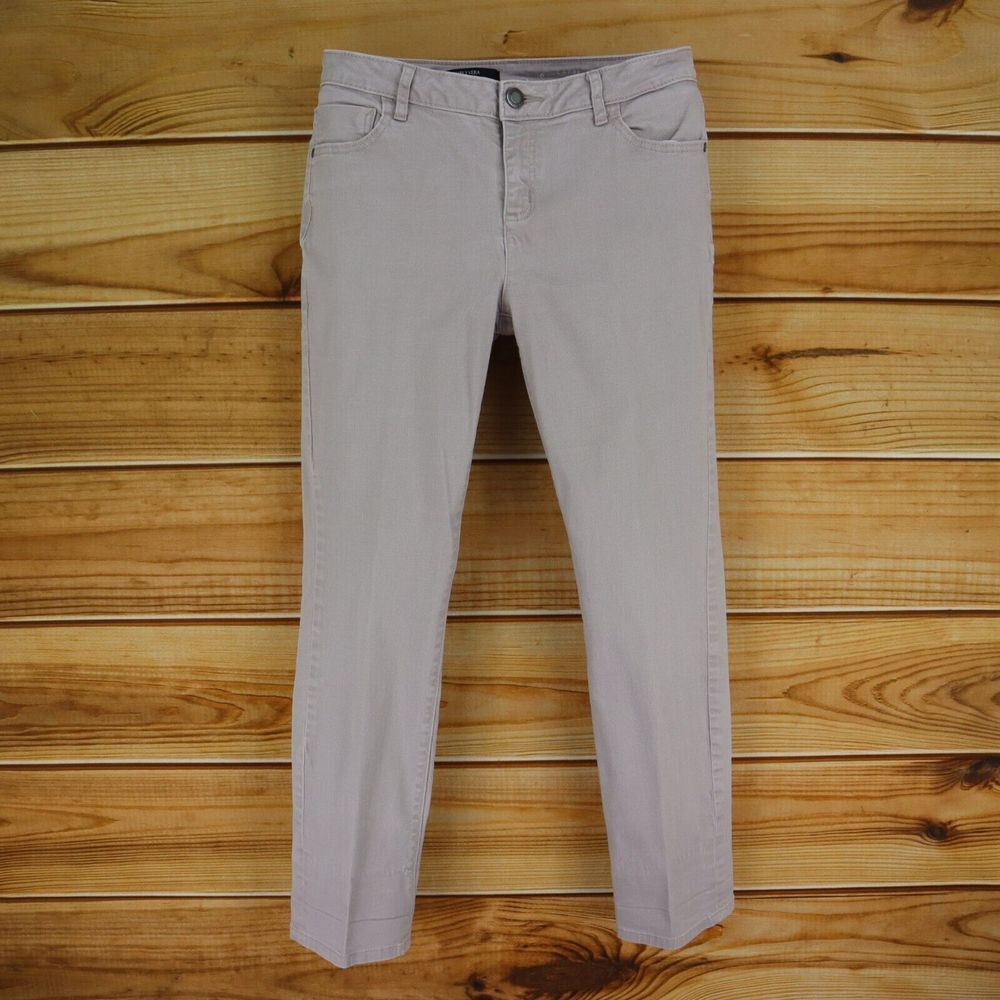 Simply Vera Wang Jeans Ankle/Capri* (INSEAM: 27 INCHES) Womens 6 Gray-Mauve